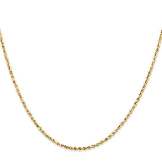 Collar de cuerda con talla de diamante - 1,3 mm