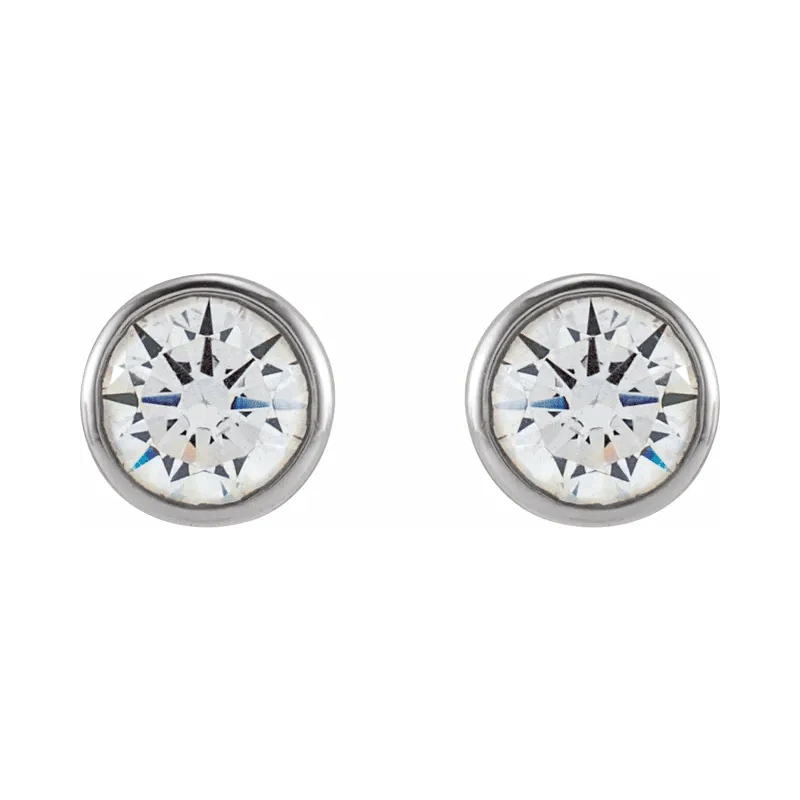 Aretes con diamantes de laboratorio de talla esmeralda