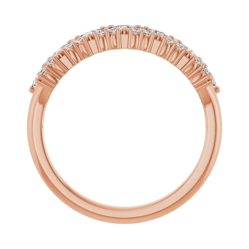 Trillion & Round Lab Diamond Anniversary Wedding Band (1/2ctw)