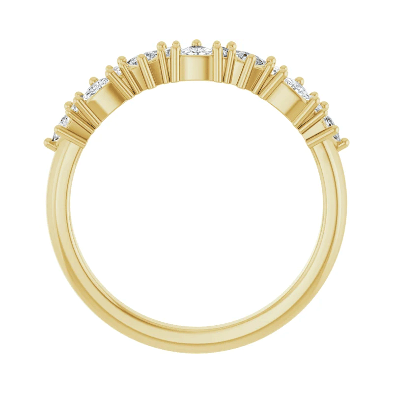 Trillion & Baguette Lab Diamond Anniversary Wedding Band (3/8ctw)