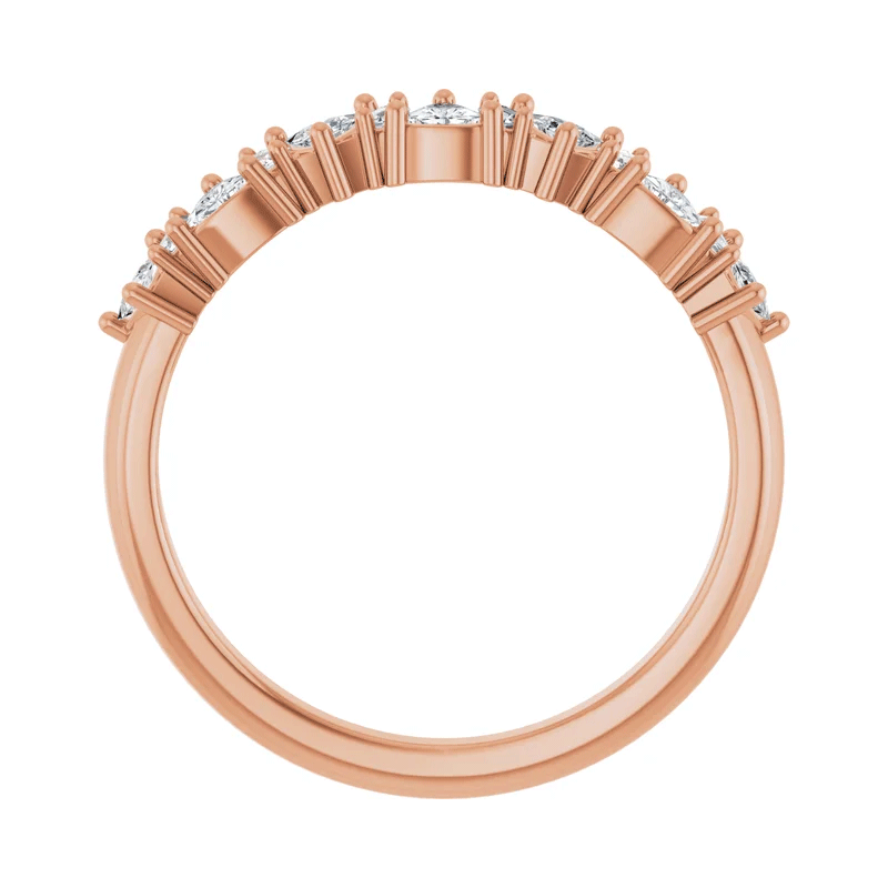 Trillion & Baguette Lab Diamond Anniversary Wedding Band (3/8ctw)