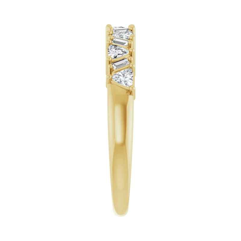 Trillion & Baguette Lab Diamond Anniversary Wedding Band (3/8ctw)