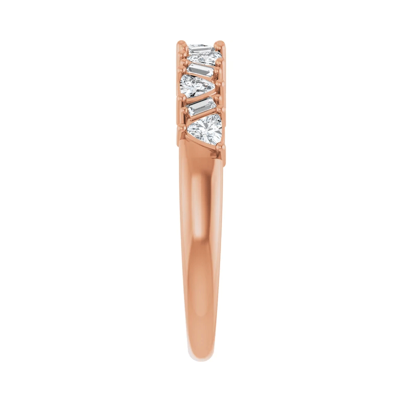Trillion & Baguette Lab Diamond Anniversary Wedding Band (3/8ctw)