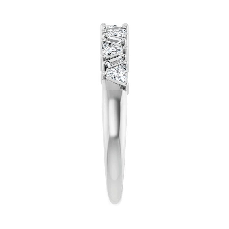 Trillion & Baguette Lab Diamond Anniversary Wedding Band (3/8ctw)