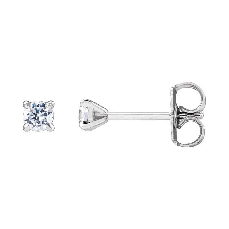 Round Brilliant Lab Diamond Stud Earrings (1/5ctw)