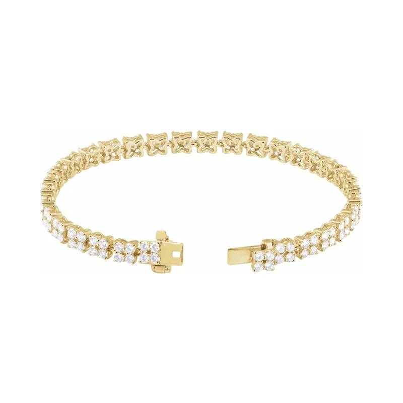 Round Brilliant Lab Diamond Line Bracelet - 5.33ctw