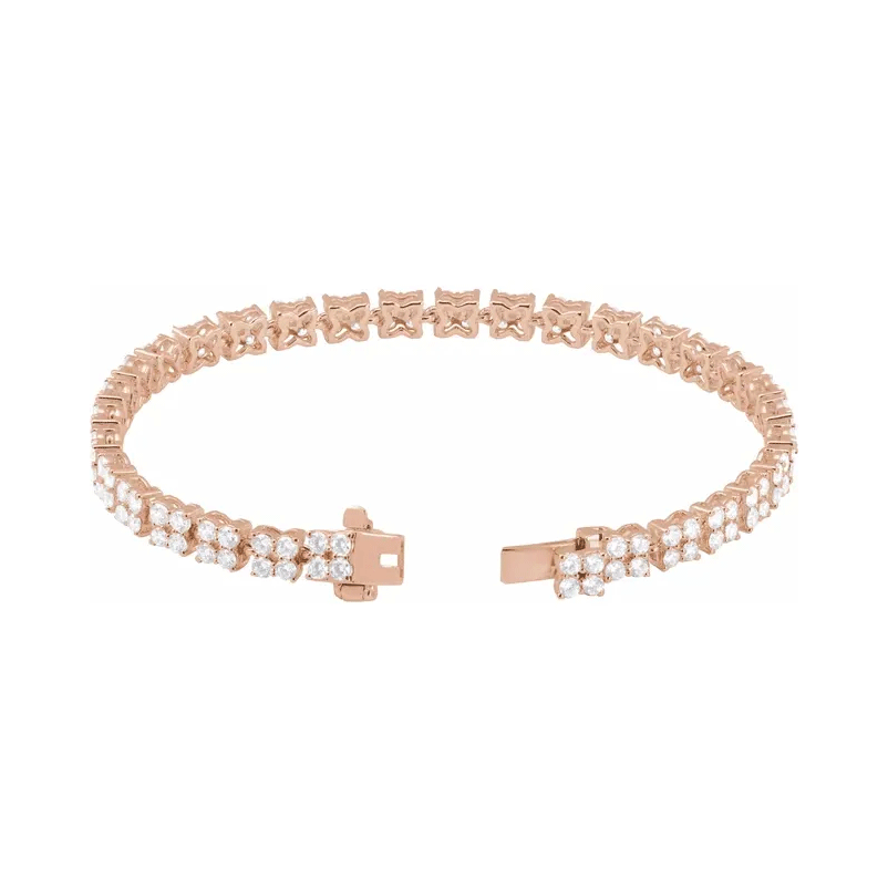 Round Brilliant Lab Diamond Line Bracelet - 5.33ctw