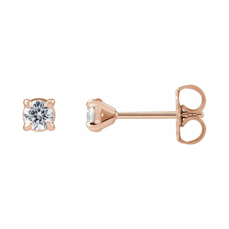 Round Brilliant Lab Diamond Stud Earrings (1/4ctw)