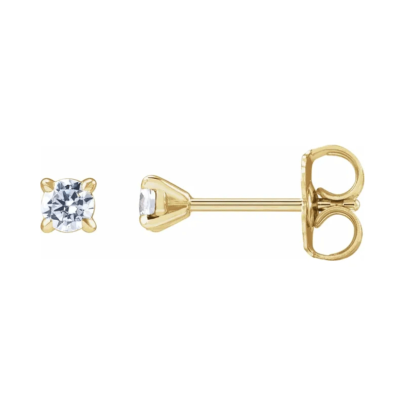 Round Brilliant Lab Diamond Stud Earrings (1/5ctw)