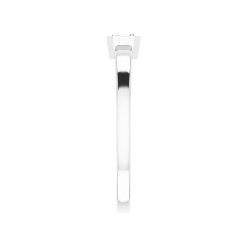 Asscher Cut Lab Diamond Solitaire Ring (1/4ct)