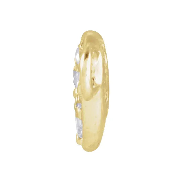 Enlace de diamantes naturales con pavé de corazón - Joyería permanente