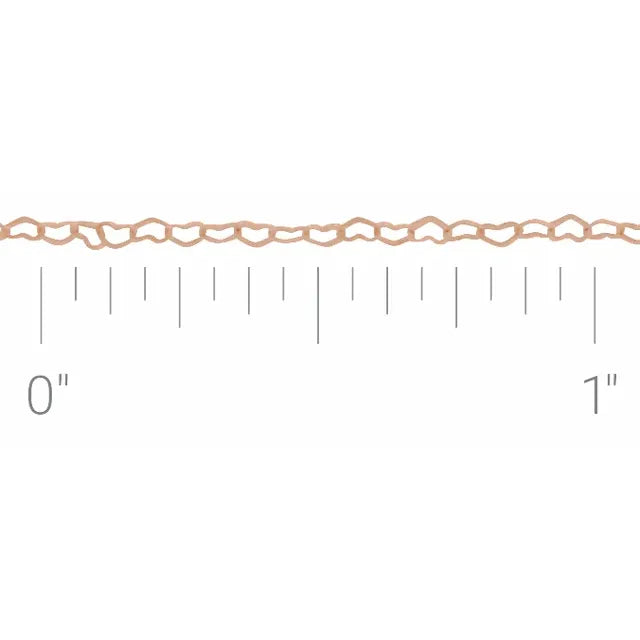 0.8mm Heart Chain - Permanent Jewelry