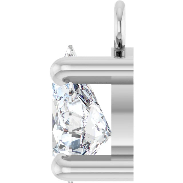 Pear Cut Lab-Grown Diamond Solitaire Dangle - Permanent Jewelry