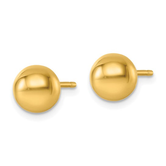 8mm Ball Post Stud Earrings