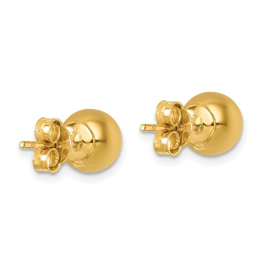 8mm Ball Post Stud Earrings