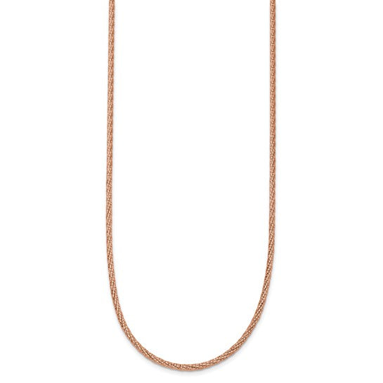 Collar de alambre trenzado con talla de diamante
