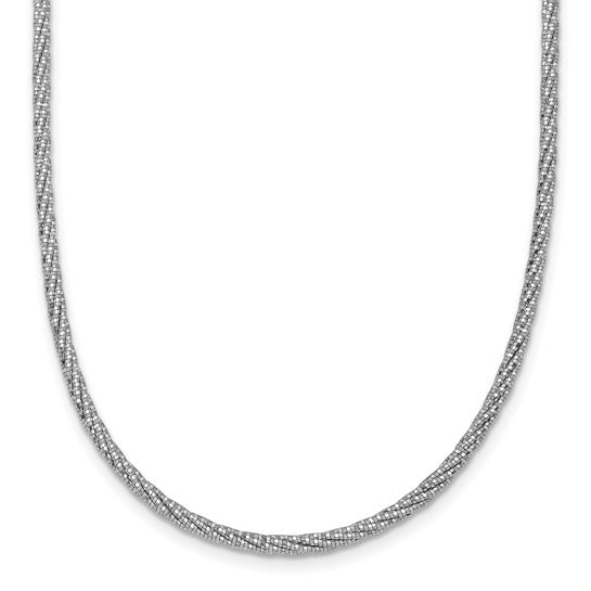 Collar de alambre trenzado con talla de diamante