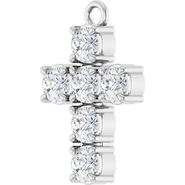 Diamond Cross Dangle - Permanent Jewelry