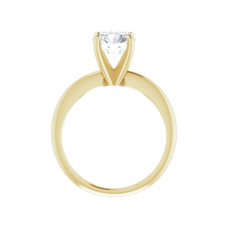 Round Brilliant Solitaire Lab Diamond Engagement Ring