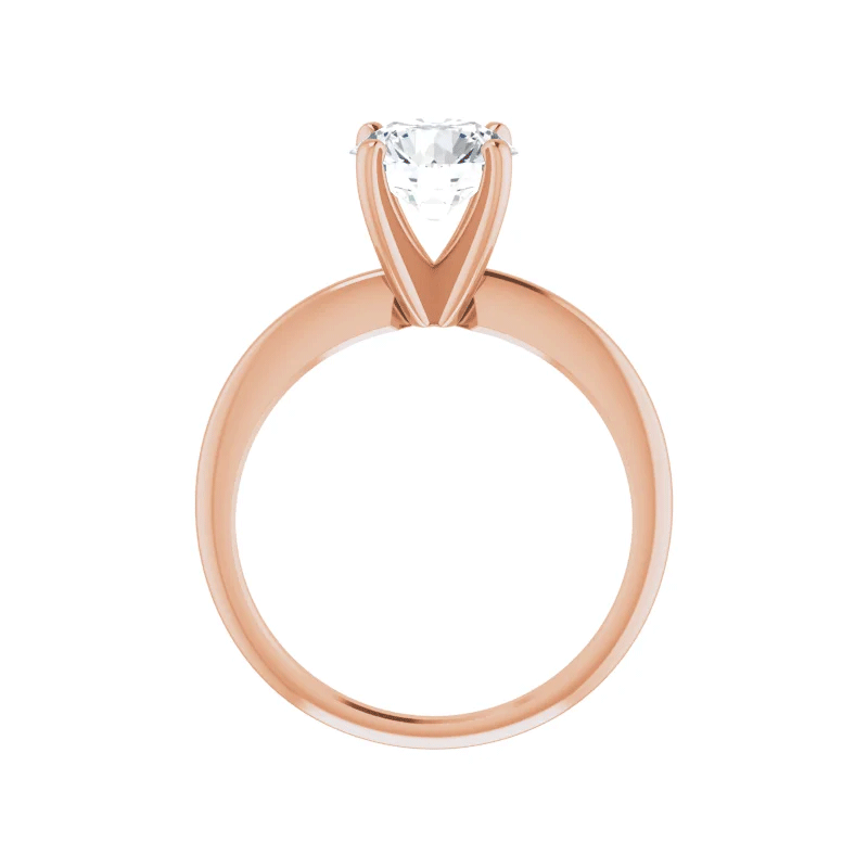 Round Brilliant Solitaire Lab Diamond Engagement Ring