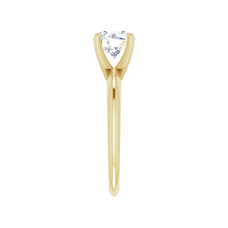Round Brilliant Solitaire Lab Diamond Engagement Ring