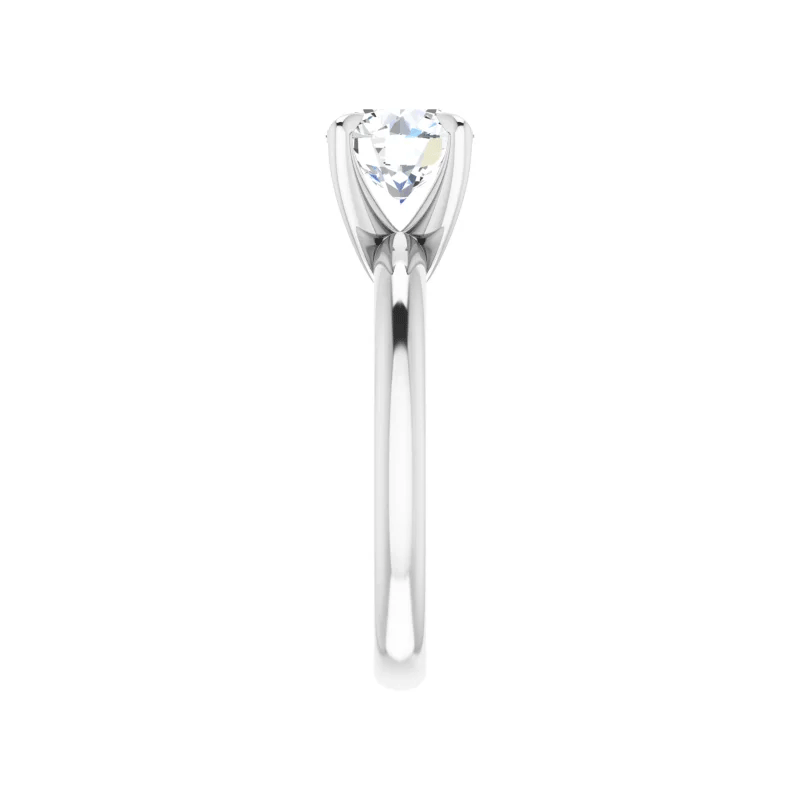 Round Brilliant Solitaire Lab Diamond Engagement Ring