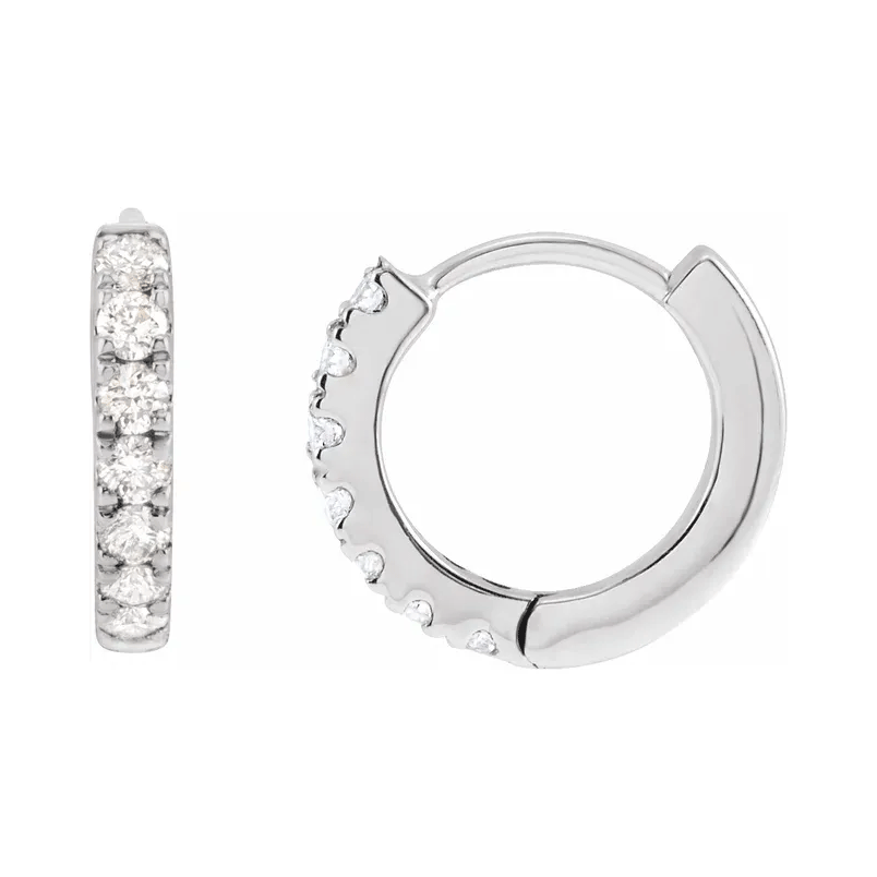 10mm Lab Diamond Hoop Earrings (1/5ctw)
