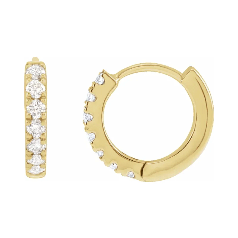 10mm Lab Diamond Hoop Earrings (1/5ctw)