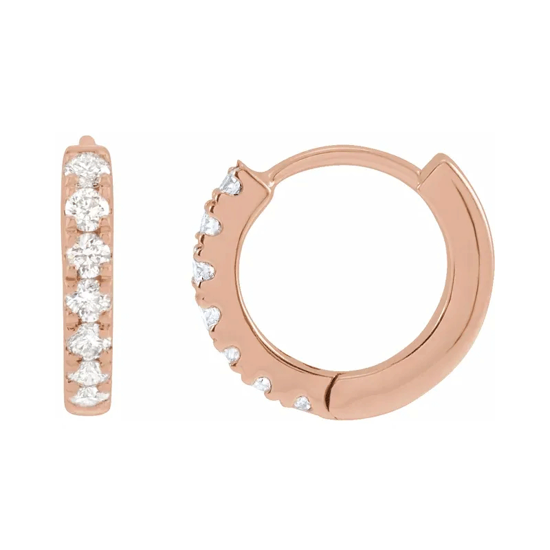 10mm Lab Diamond Hoop Earrings (1/5ctw)