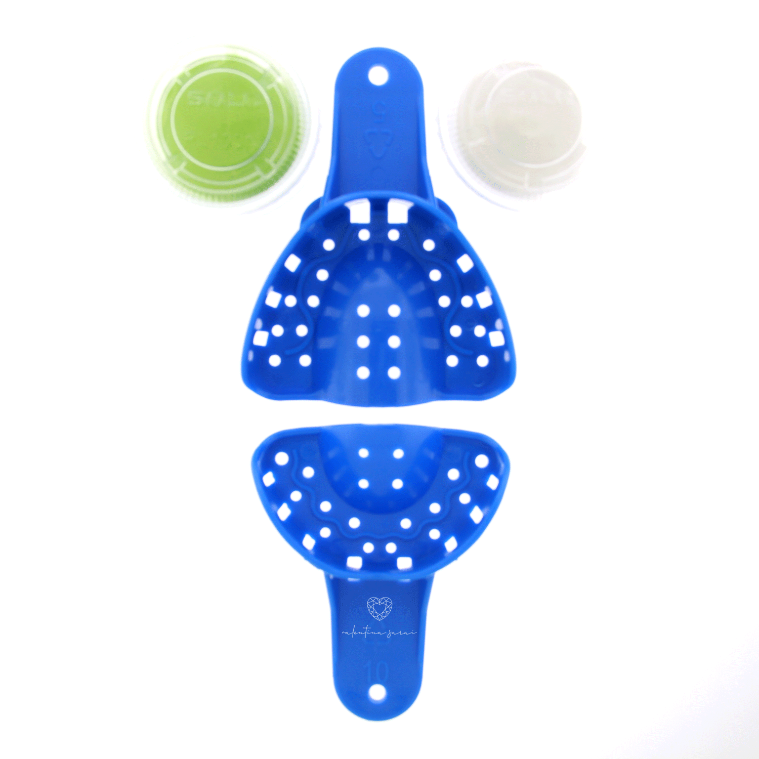 Custom Design Grillz Set – 8 Top & 6 Bottom Solid (Missing Tooth)