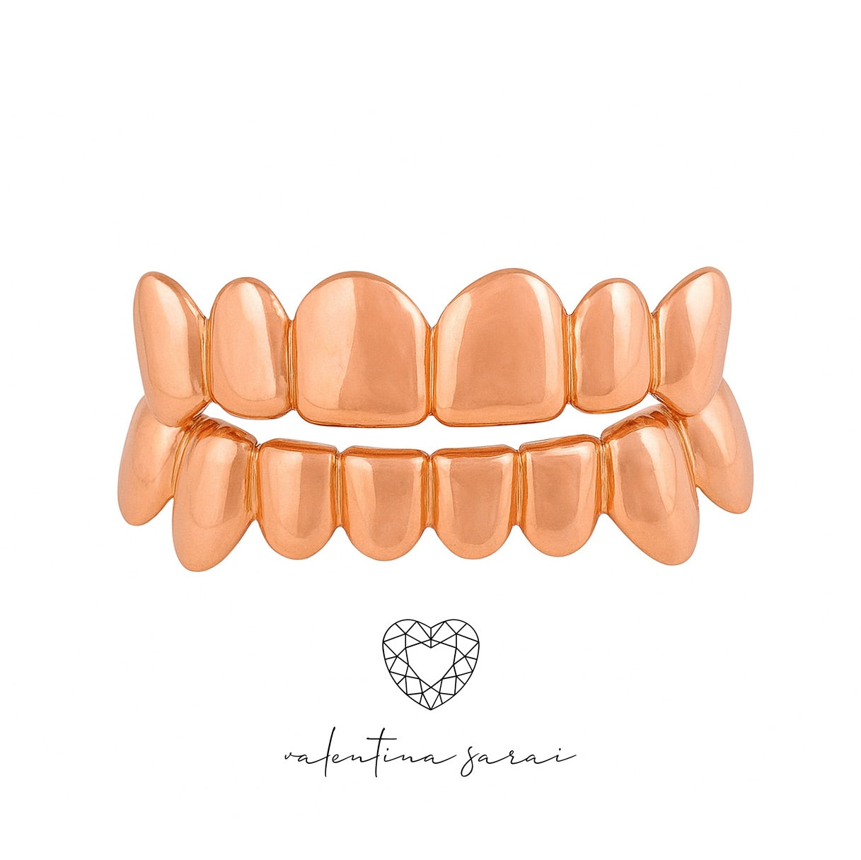 Custom Solid Gold Grillz | Custom-Fit Removable Gold Teeth (Top or Bottom)