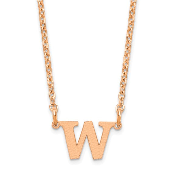 Personalized Initial Letter Station Necklace - Polished