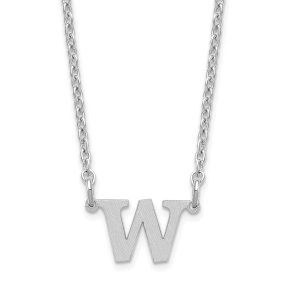 Personalized Initial Letter Station Necklace - Polished