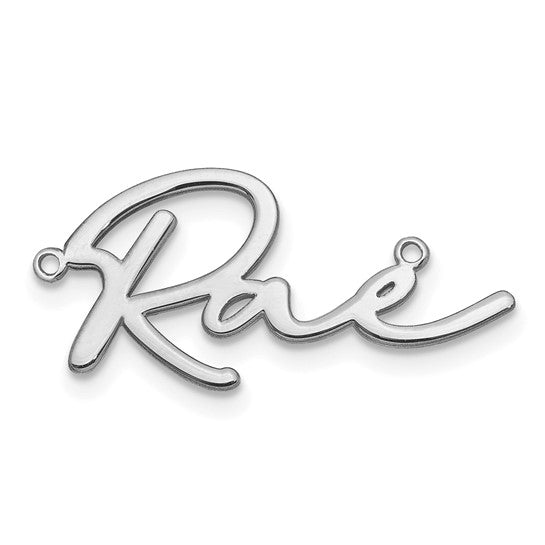 Personalized Name Plate Necklace Bathinda Font - Polished