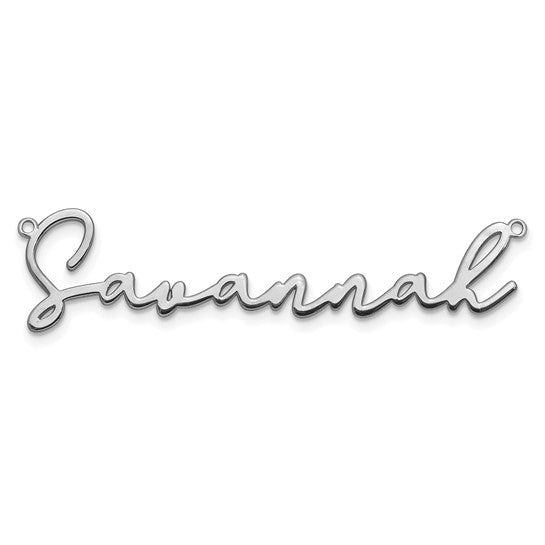 Personalized Name Plate Necklace Bathinda Font - Polished