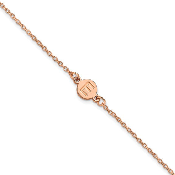 Personalized Bubble Letter Bracelet - Polished