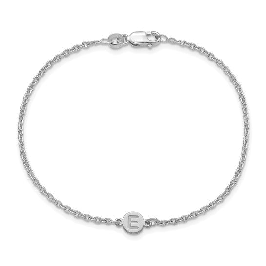 Personalized Bubble Letter Bracelet - Polished