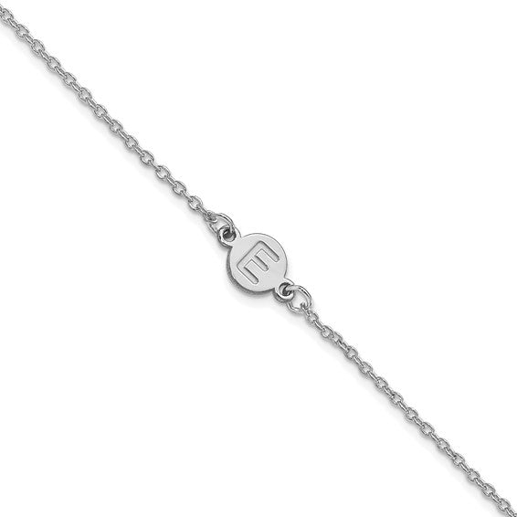 Personalized Bubble Letter Bracelet - Polished