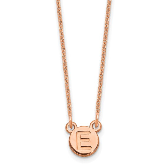 Personalized Bubble Letter Necklace - Polished