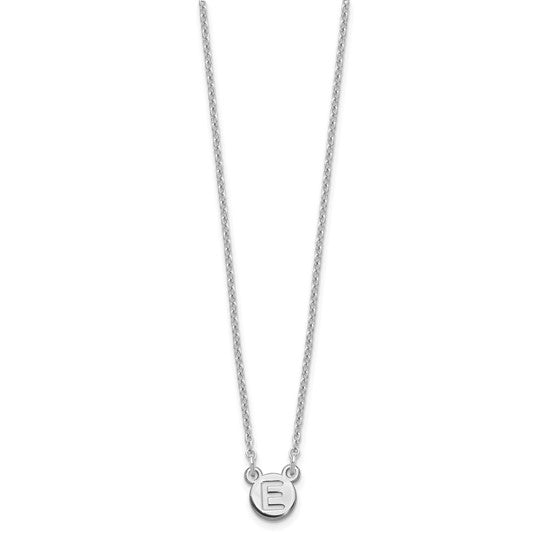 Personalized Bubble Letter Necklace - Polished
