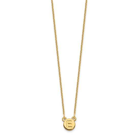 Personalized Bubble Letter Necklace - Polished