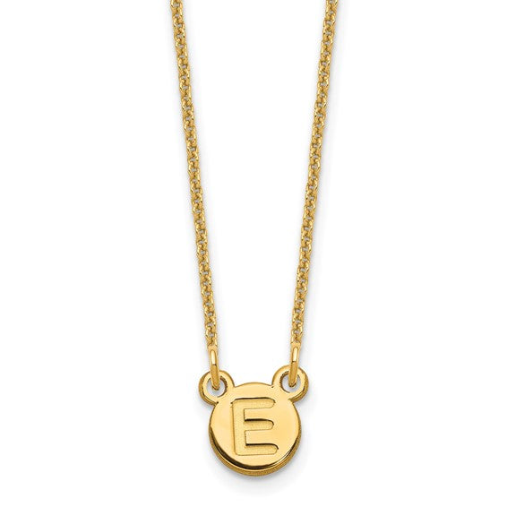 Personalized Bubble Letter Necklace - Polished