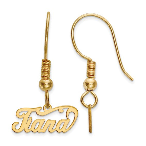 Nameplate Drop Earrings