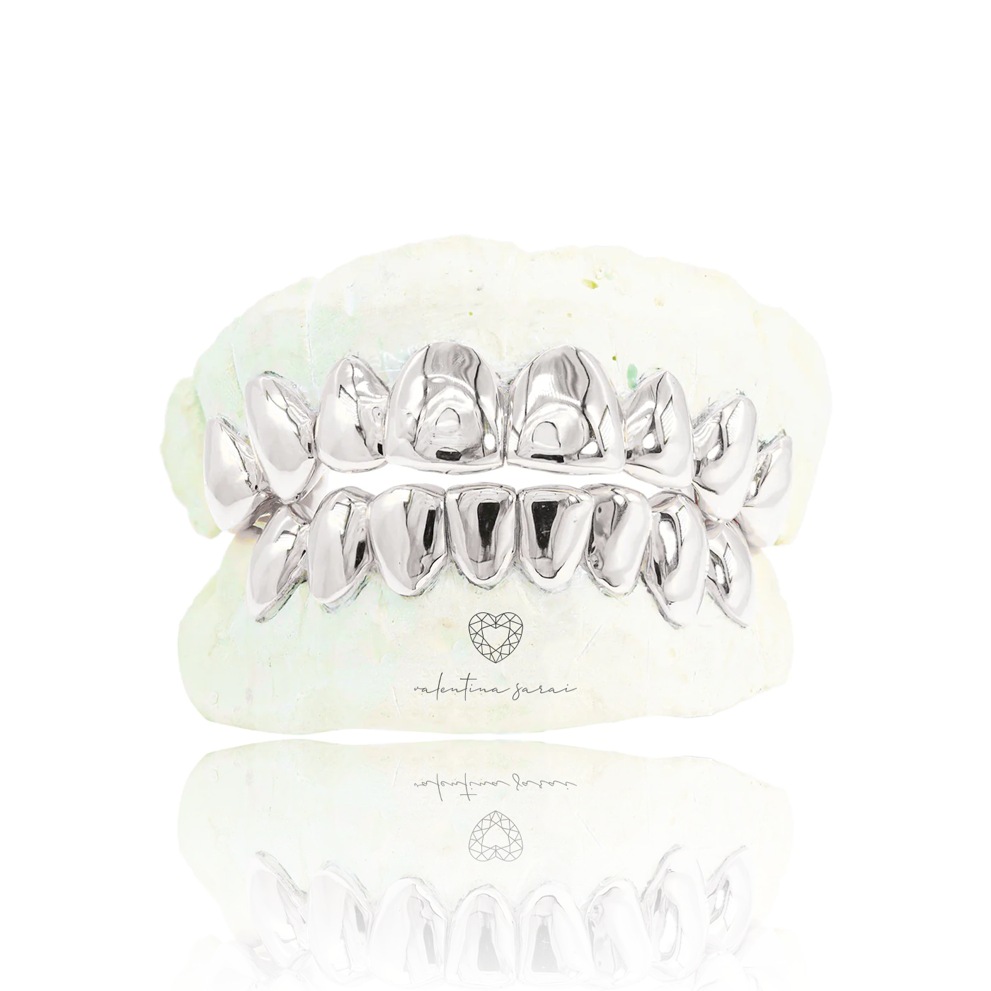 Grillz de oro macizo personalizado - Dientes dorados extraíbles superiores o inferiores