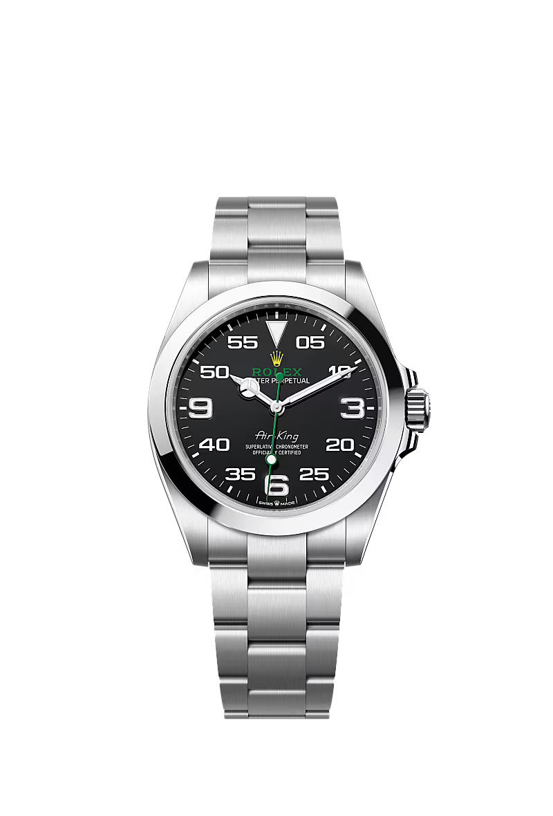 Rolex Oyster Perpetual Air-King 126900, Stainless Steel, Black Dial, 40mm