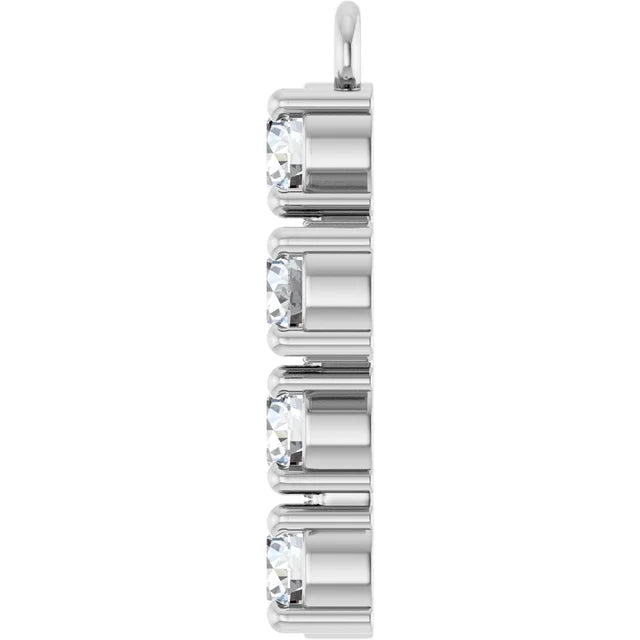 Diamond Cross Dangle - Permanent Jewelry