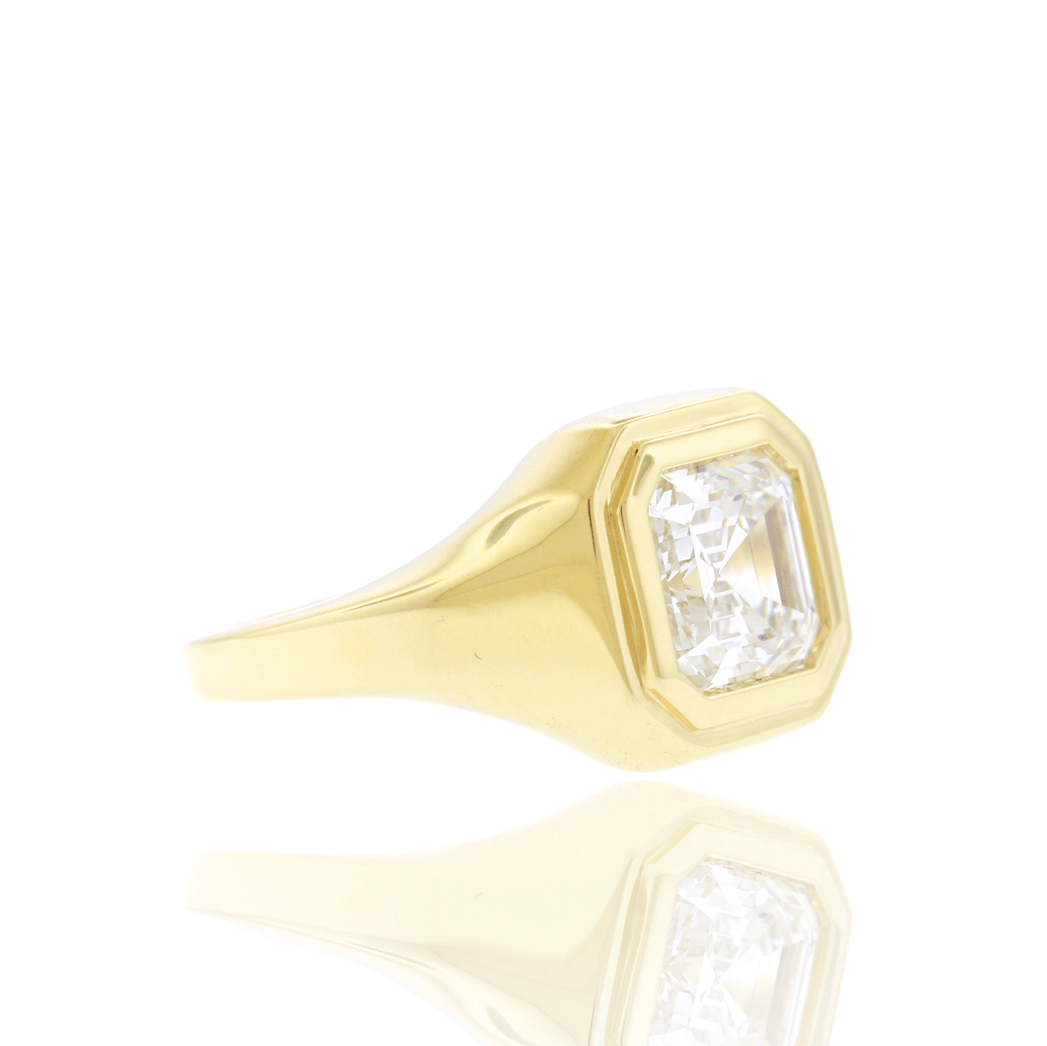 Custom Engagement Ring Design Deposit – Asscher Cut GIA Certified Lab-Grown Diamond Solitaire Ring