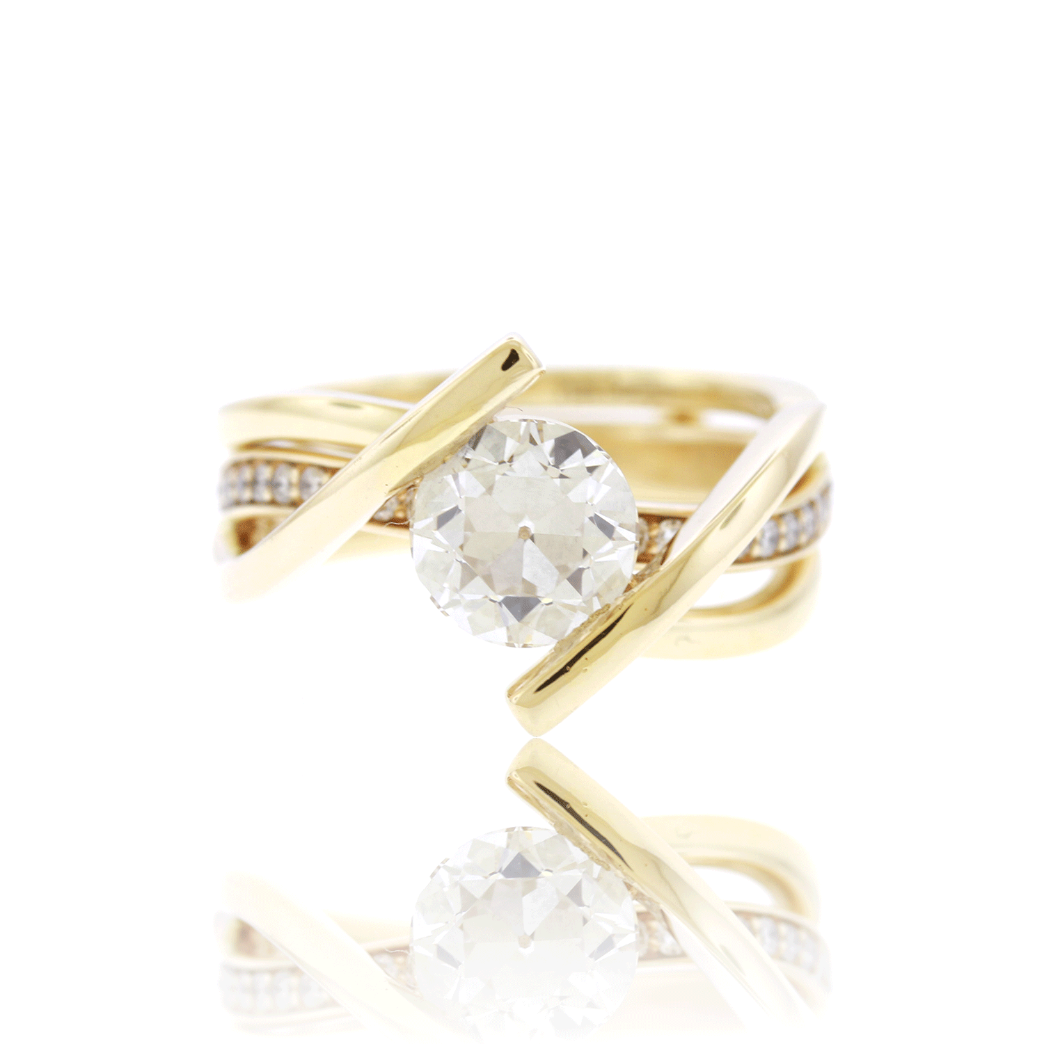 Custom Engagement Ring Design Deposit – Old European GIA Certified Lab-Grown Diamond Ring